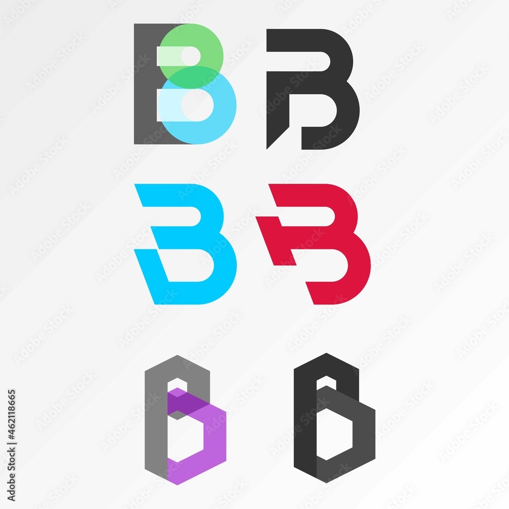letter or word B different variation font image graphic icon logo design abstract concept vector stock. Can be used as a symbol associated with initial or Monogram letter or word B different variation font image graphic icon logo design abstract concept vector stock. Can be used as a symbol associated with initial or Monogram