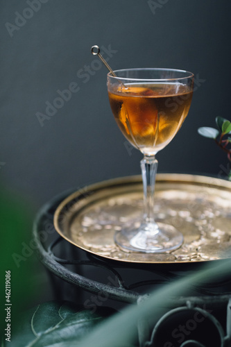 Martinez barrel aged gin cocktail happy hour 