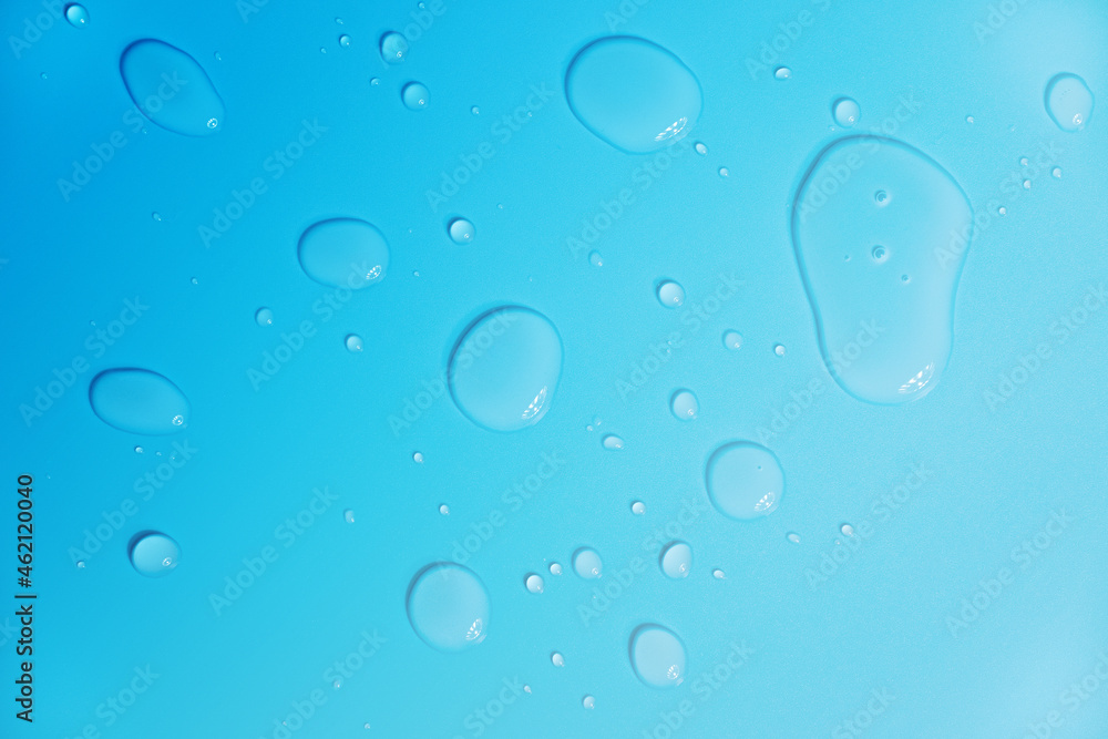 Water drops on blue background. abstract background. Water drops on blue background. abstract background.