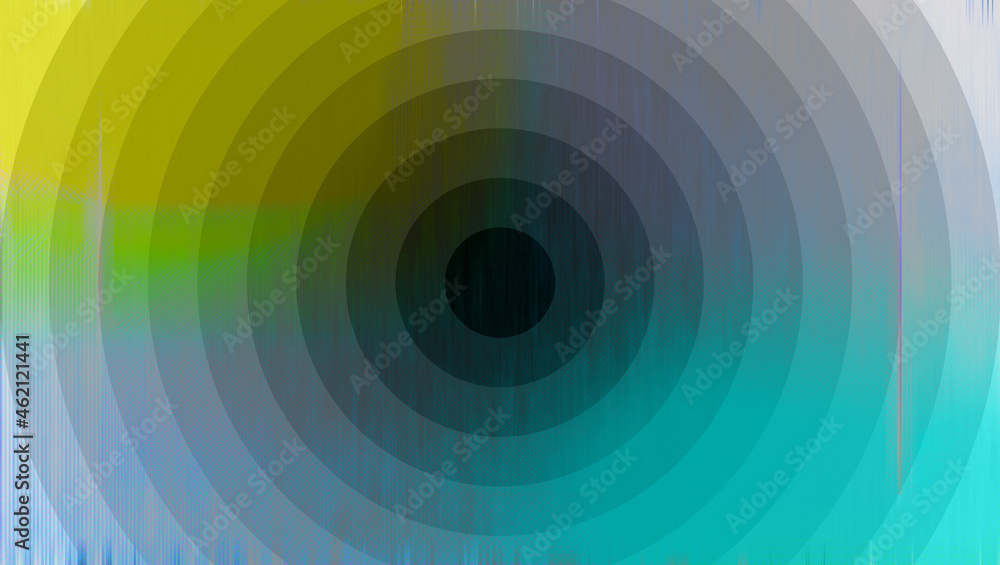 Abstract concentric circle grunge background image.