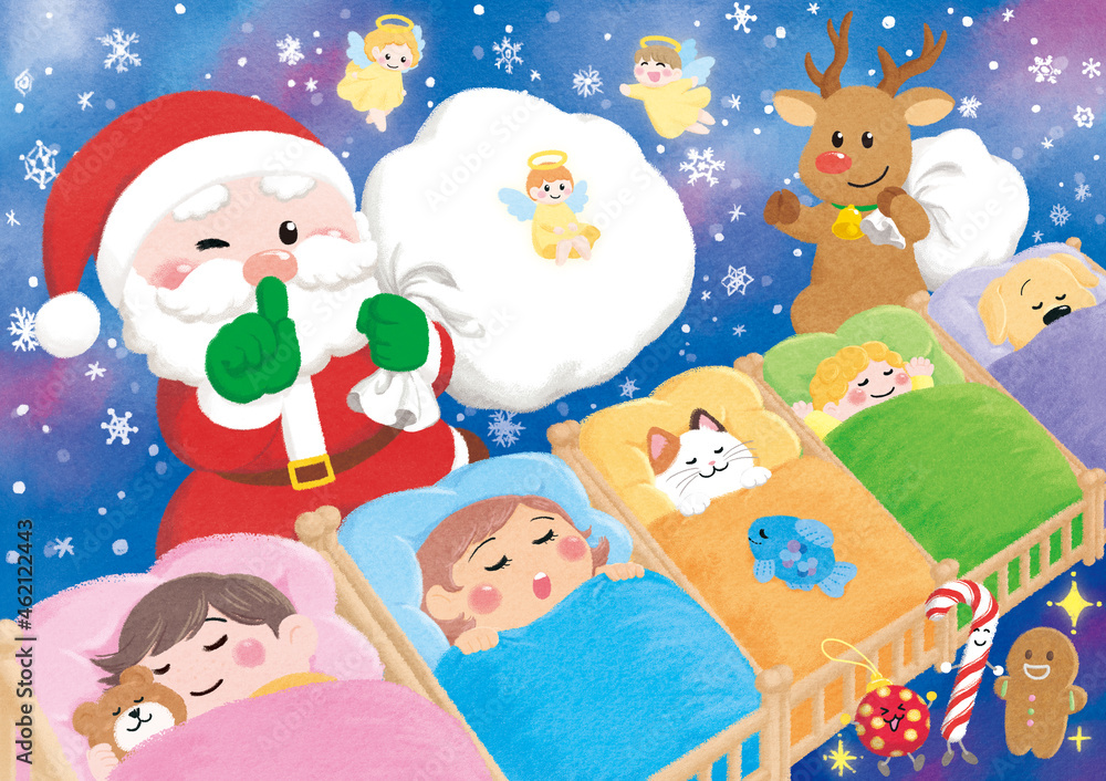 子供たちが眠っている頃にやってきたサンタクロース 子供たちが眠っている頃にやってきたサンタクロース