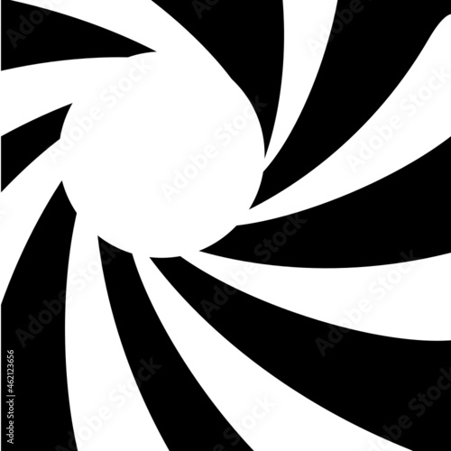 Abstract background inside of a gun barrel. Spiraled interior of a gun. 007 logo.