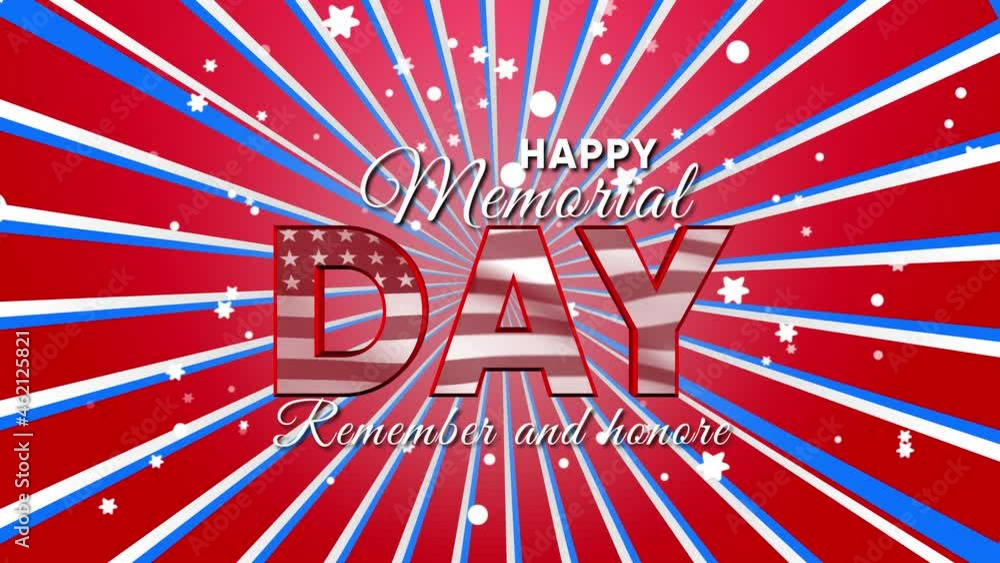 4K usa flag colors motion graphic design video animation Background ...