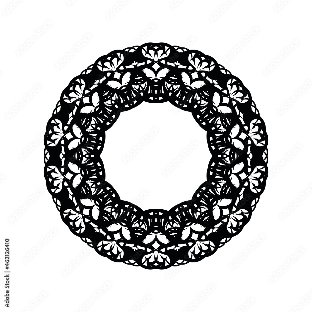 Circular pattern in form of mandala for Henna, Mehndi, tattoo, decoration. Decorative ornament in ethnic oriental style. Circular pattern in form of mandala for Henna, Mehndi, tattoo, decoration. Decorative ornament in ethnic oriental style.