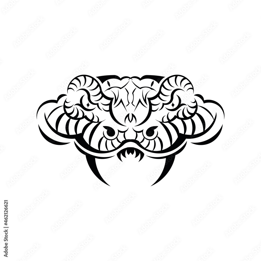 Fototapeta premium Snake Head Logo Mascot Emblem. Sport logo concept vector.