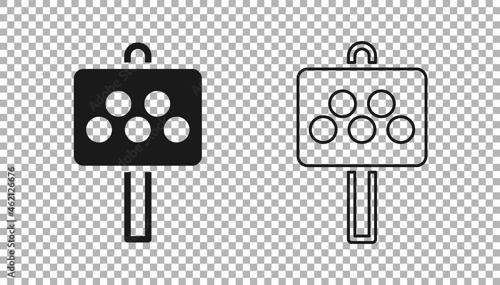 Black Road sign for a taxi stand icon isolated on transparent background. Vector Black Road sign for a taxi stand icon isolated on transparent background. Vector