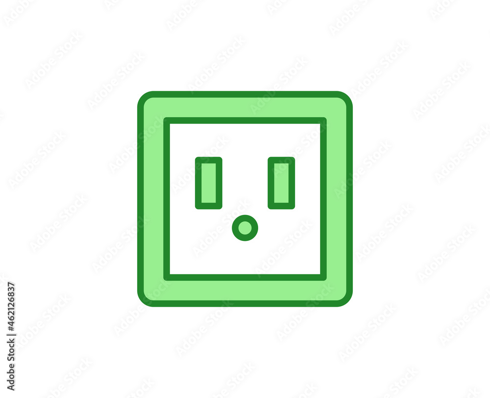 Line Power socket icon isolated on white background. Outline symbol for website design, mobile application, ui. Electronics pictogram. Vector illustration, editorial stroсk. Line Power socket icon isolated on white background. Outline symbol for website design, mobile application, ui. Electronics pictogram. Vector illustration, editorial stroсk.