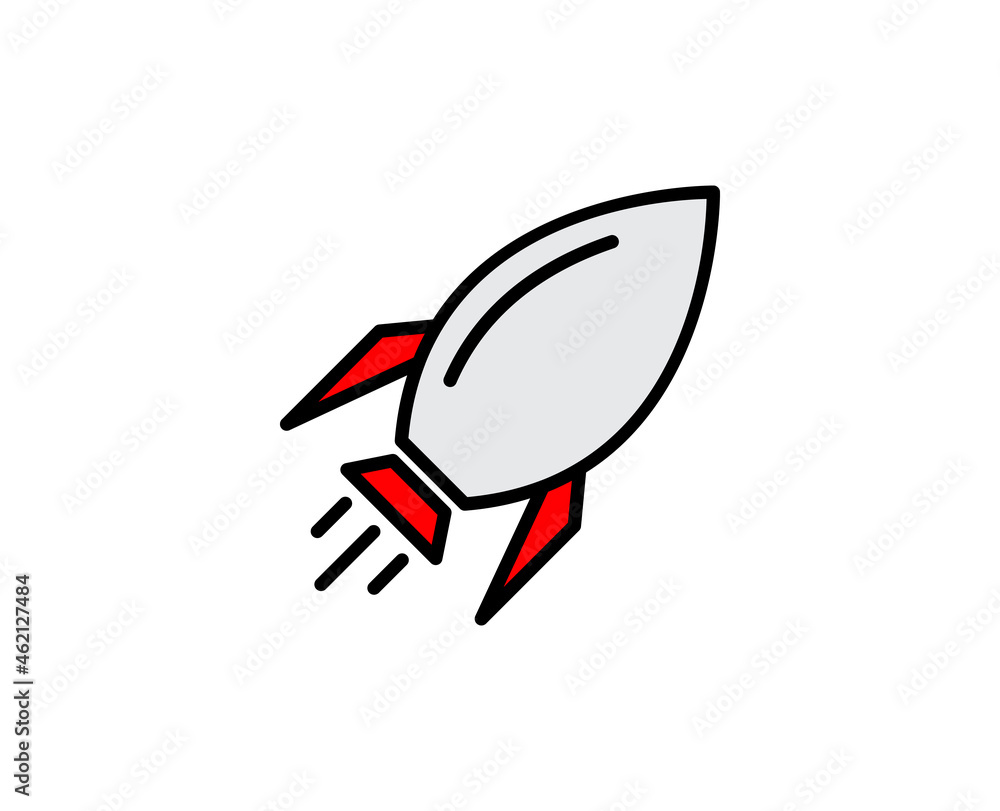 Rocket premium line icon. Simple high quality pictogram. Modern outline style icons. Stroke vector illustration on a white background. Rocket premium line icon. Simple high quality pictogram. Modern outline style icons. Stroke vector illustration on a white background.