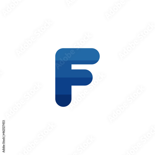 Initial letter F blue stipe...