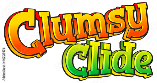 Clumsy Clide logo text design
