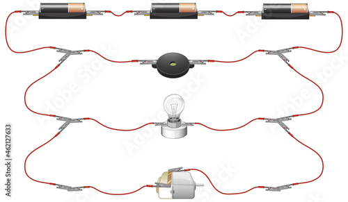 Science experiment of circuits