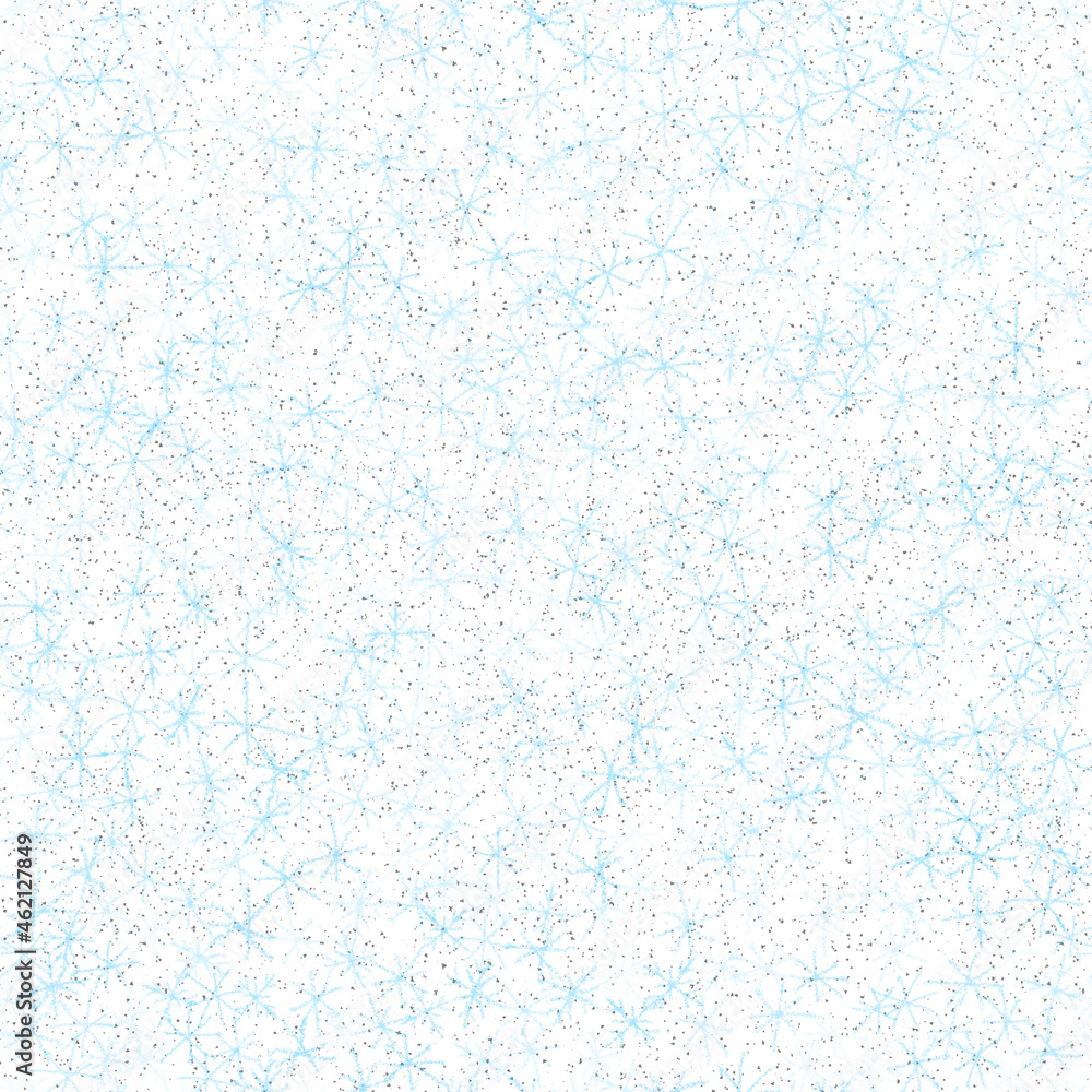 Hand Drawn Snowflakes Christmas Seamless Pattern. Subtle Flying Snow Flakes on chalk snowflakes Background. Alluring chalk handdrawn snow overlay. Amazing holiday season decoration. Hand Drawn Snowflakes Christmas Seamless Pattern. Subtle Flying Snow Flakes on chalk snowflakes Background. Alluring chalk handdrawn snow overlay. Amazing holiday season decoration.