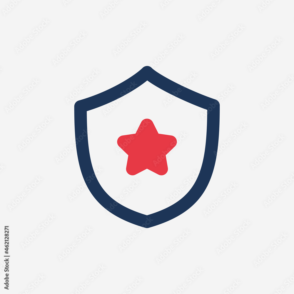 Star Shield ranking Icon. Stock Vector illustration isolated on white background. Star Shield ranking Icon. Stock Vector illustration isolated on white background.