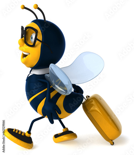 3D Illustration of a business bee