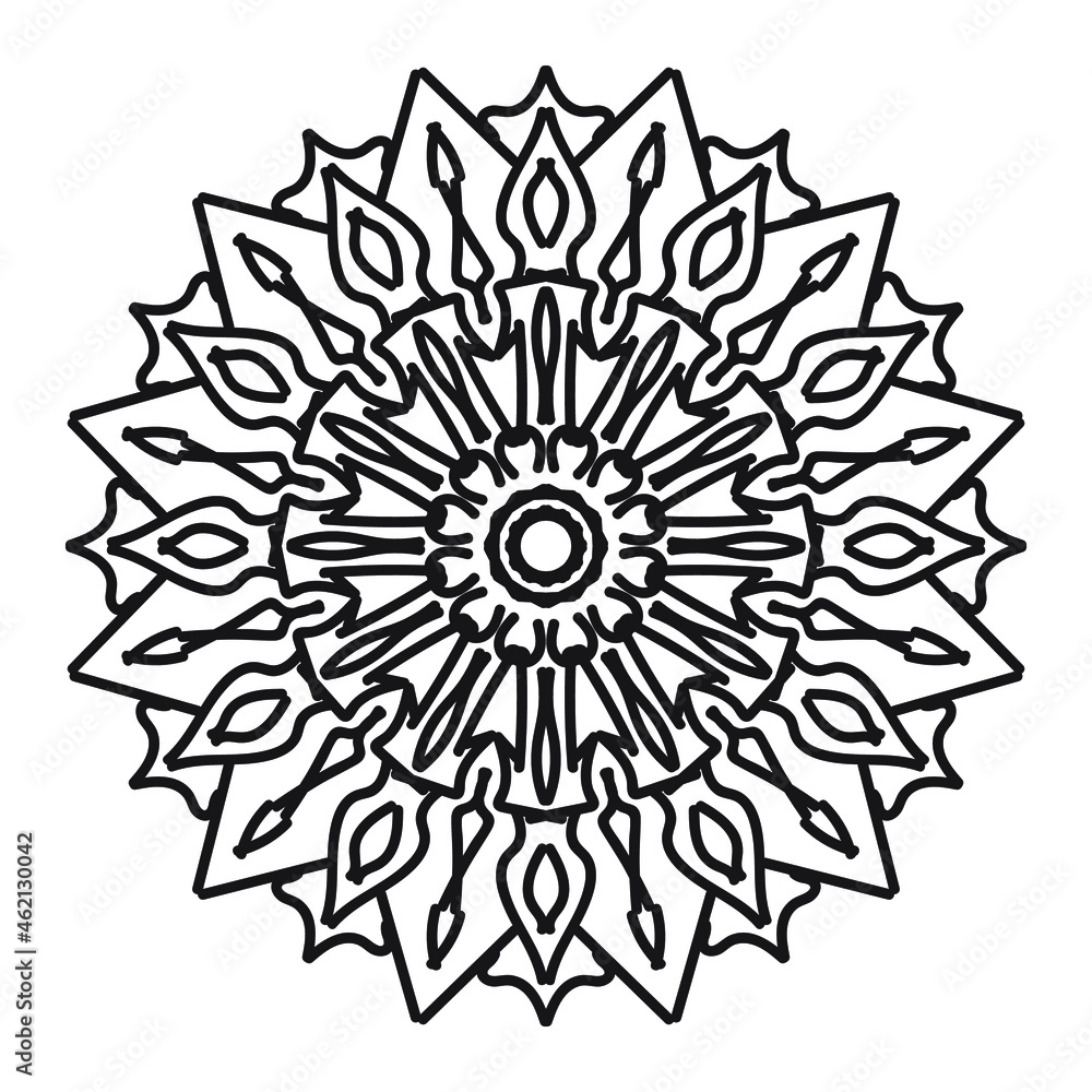 Vector round abstract circle. Mandala style. Vector round abstract circle. Mandala style.