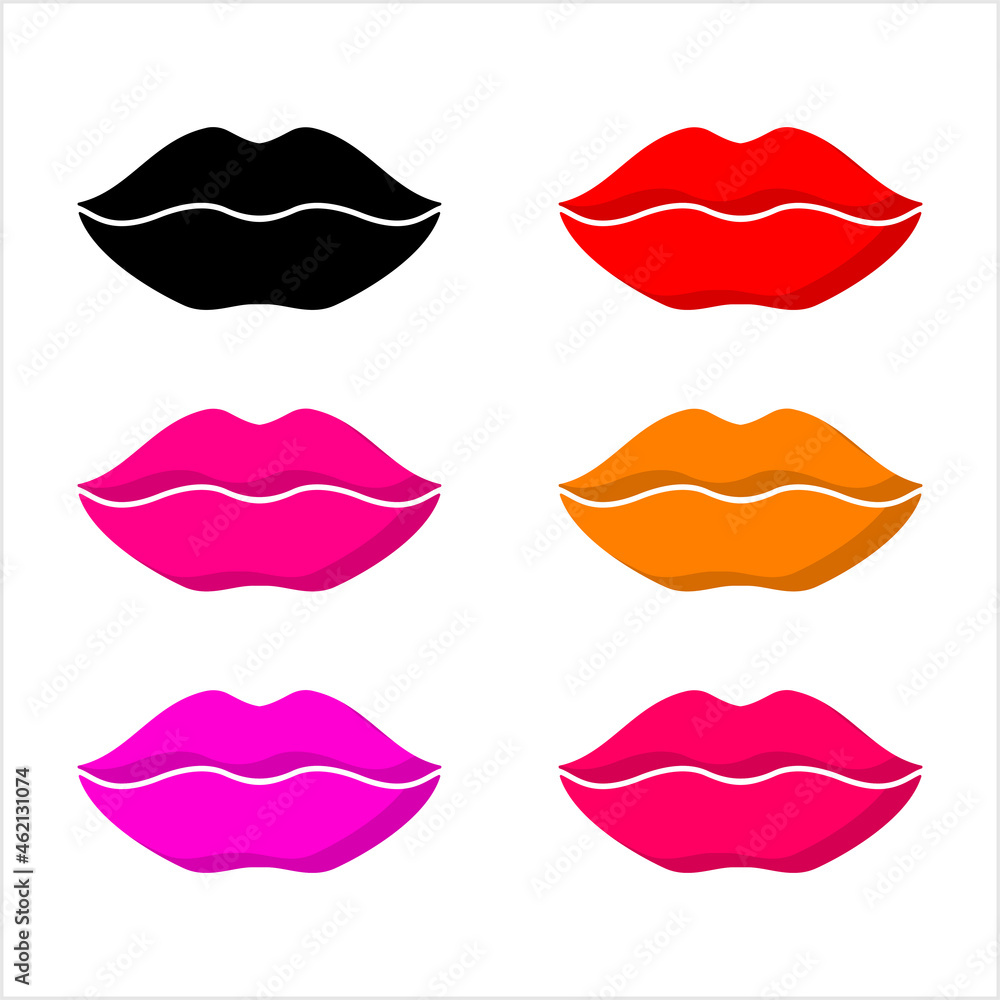 Lips Icon, Human Decorative Lips Lips Icon, Human Decorative Lips