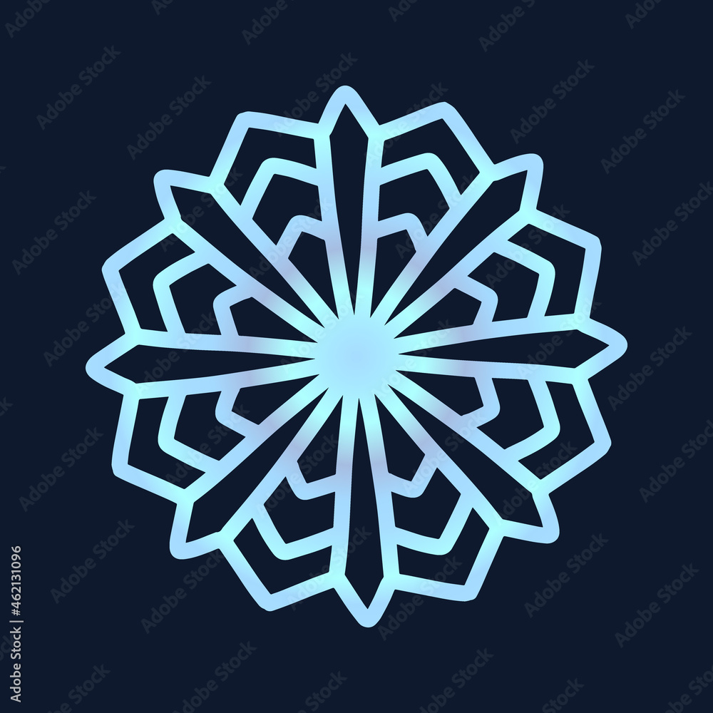 cute snowflake, festive christmas design of unique winter symbol cute snowflake, festive christmas design of unique winter symbol