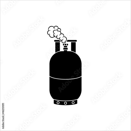 Leaking Lpg Cylinder Icon, Liquefied Petroleum, Liquid Petroleum Gas, Lp Gas