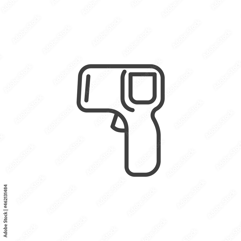 Infrared Thermometer line icon Infrared Thermometer line icon