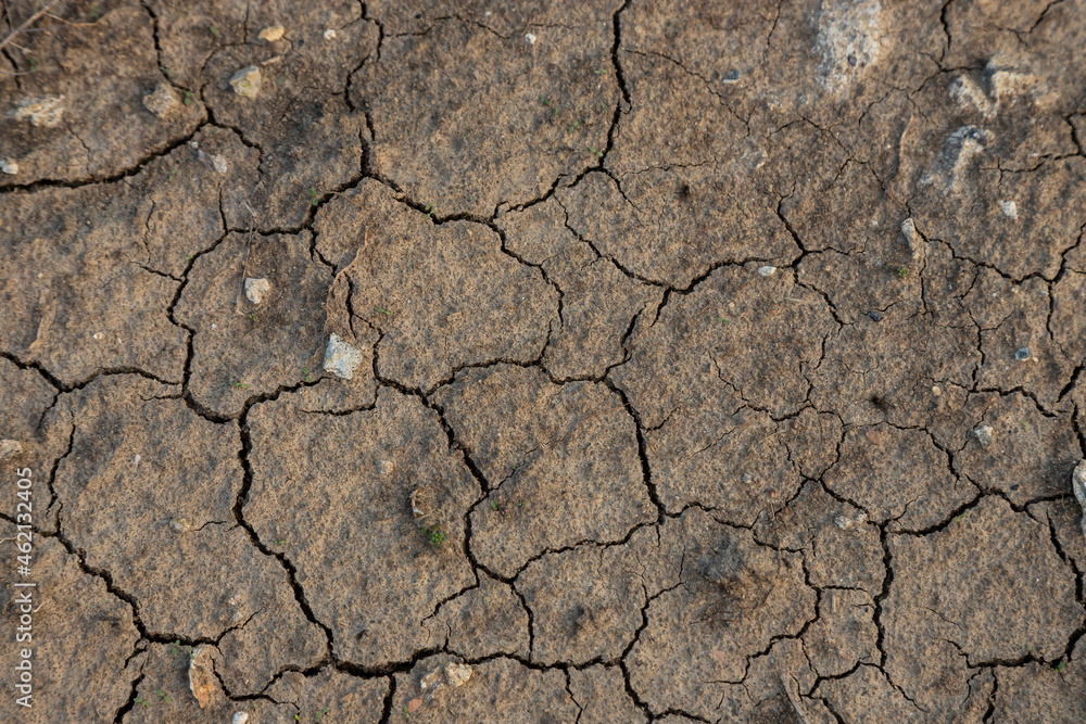 Dry, cracked dirt texture for creative background Dry, cracked dirt texture for creative background