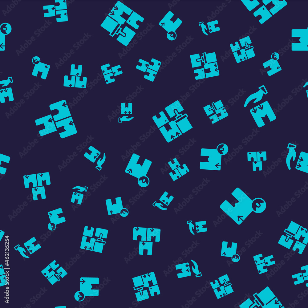 Set Carton cardboard box, Delivery hand with, Warehouse boxes and on seamless pattern. Vector Set Carton cardboard box, Delivery hand with, Warehouse boxes and on seamless pattern. Vector