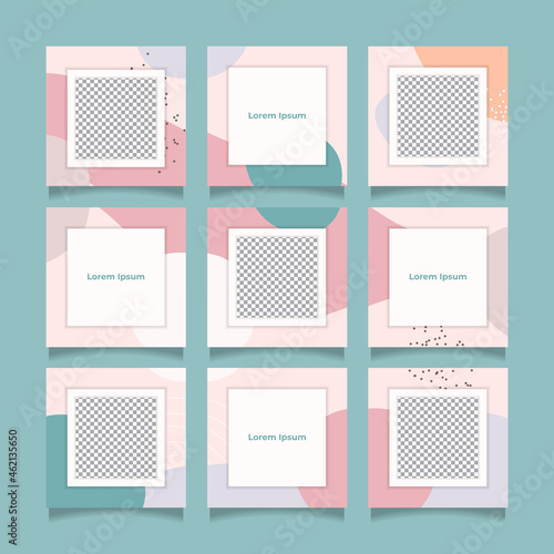 Wallpaper Mural Creative instagram puzzle feed with 9 templates Torontodigital.ca