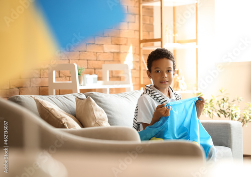 African boy with Ukrainian ...