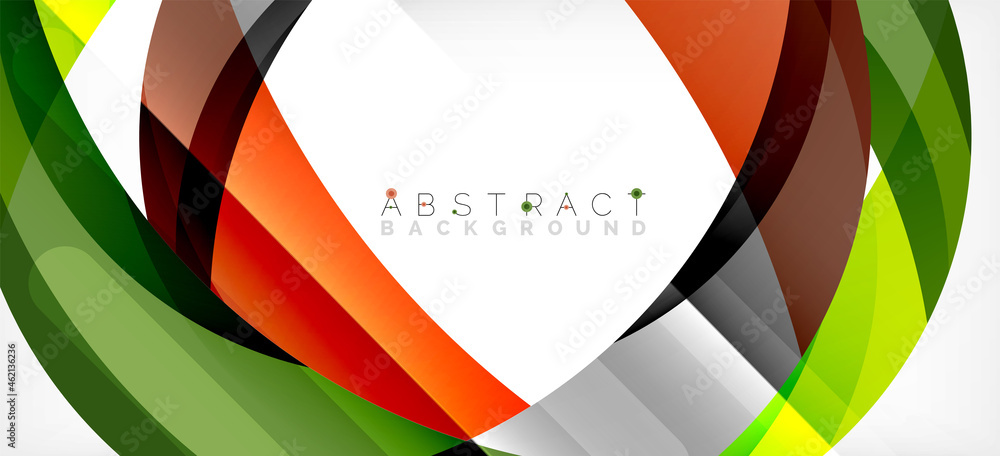 Color circle shapes, minimal geometric background. Trendy dynamic composition. Vector Illustration For Wallpaper, Banner, Background, Landing Page Color circle shapes, minimal geometric background. Trendy dynamic composition. Vector Illustration For Wallpaper, Banner, Background, Landing Page
