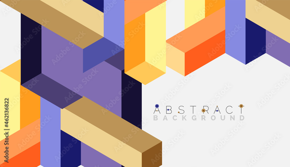 Abstract background. 3d cubes, cubic elements and blocks. Techno or business concept for wallpaper, banner, background, landing page Abstract background. 3d cubes, cubic elements and blocks. Techno or business concept for wallpaper, banner, background, landing page