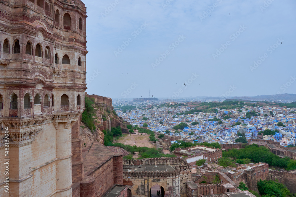 Mehrangarh Fort overlooks Jodhpur city
