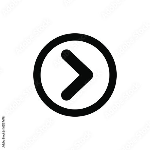 Next button icon vector graphic