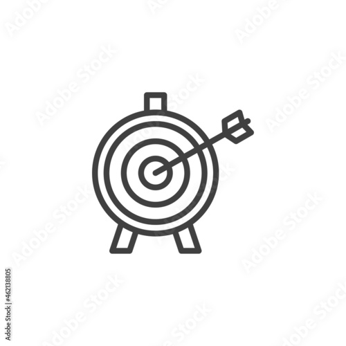 Obraz na plátně Goal target line icon