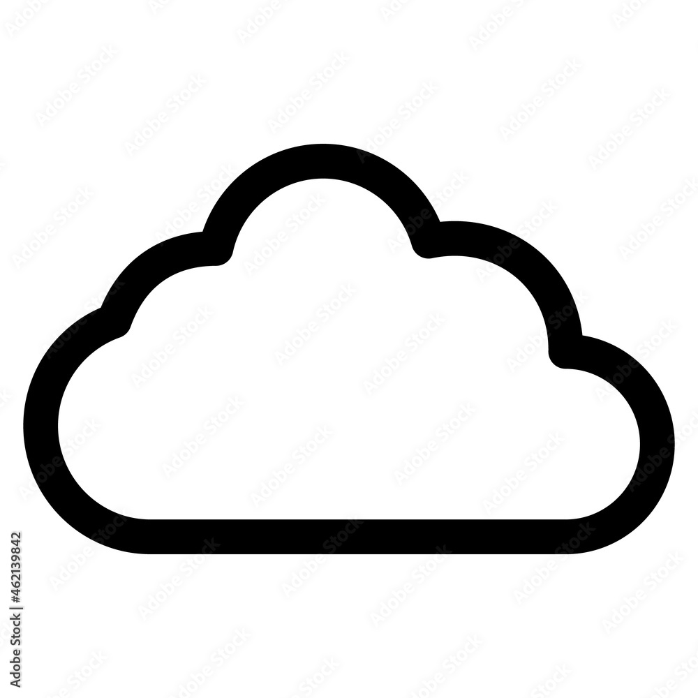 雲のラインアイコン 雲のラインアイコン