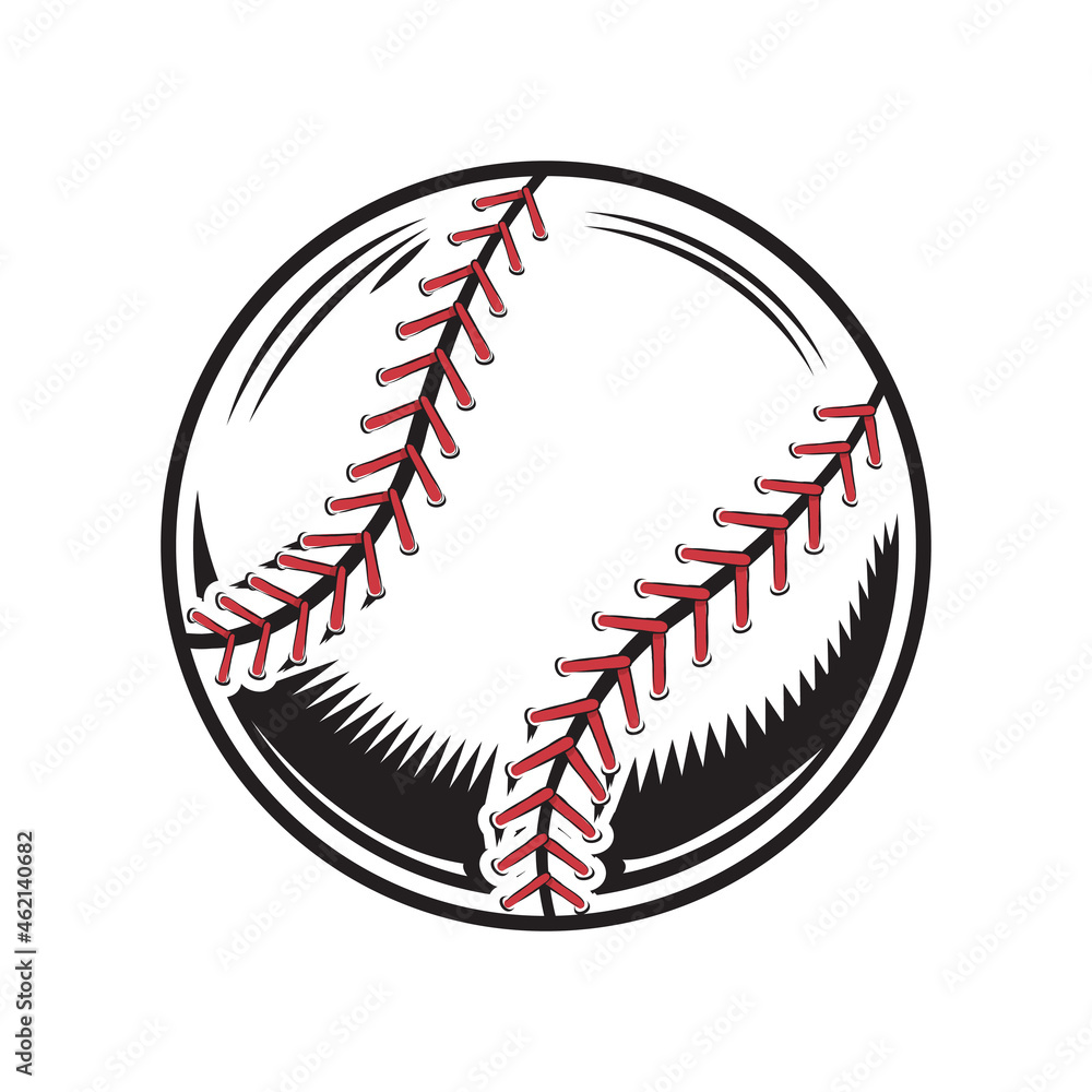 baseball design on white background. baseball Line art logos or icons. vector illustration. baseball design on white background. baseball Line art logos or icons. vector illustration.
