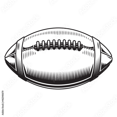 American Football design on white background. Football Line art logos or icons. vector illustration.