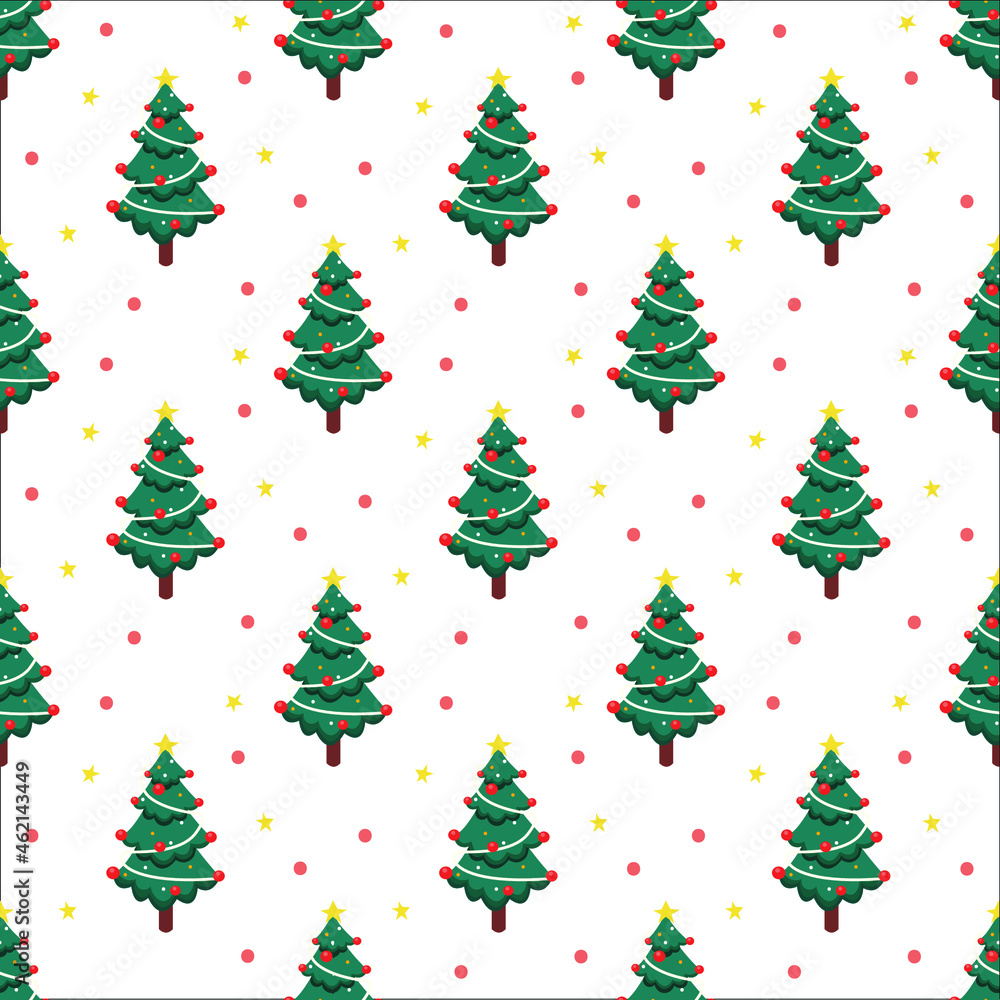 Christmas tree pattern. Vector illustration. Christmas tree pattern. Vector illustration.