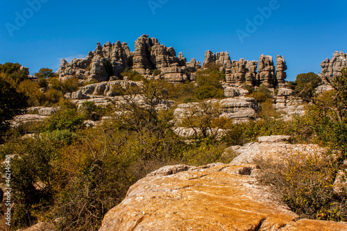 Torcal de Antequera, en la localidad de Antequera, provincia de Málaga, Andalucía, España.