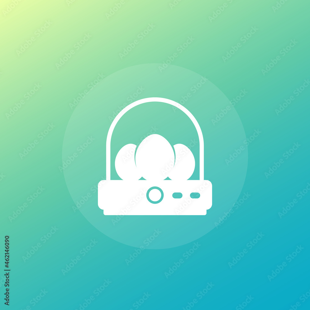 incubator with eggs icon, vector incubator with eggs icon, vector
