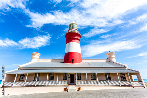 Exterior of the Lighthouse of Cape Agulhas, Western Cape, South Africa, Africa