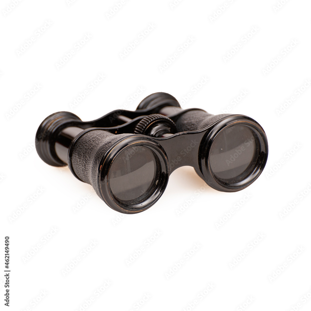 Black binoculars isolated on white background Black binoculars isolated on white background