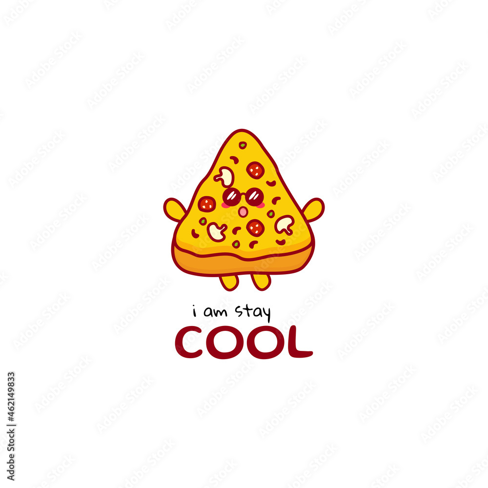 Cute funny pizza currency character. Vector hand drawn cartoon mascot character illustration icon. Isolated on white background. fast food character concept Cute funny pizza currency character. Vector hand drawn cartoon mascot character illustration icon. Isolated on white background. fast food character concept