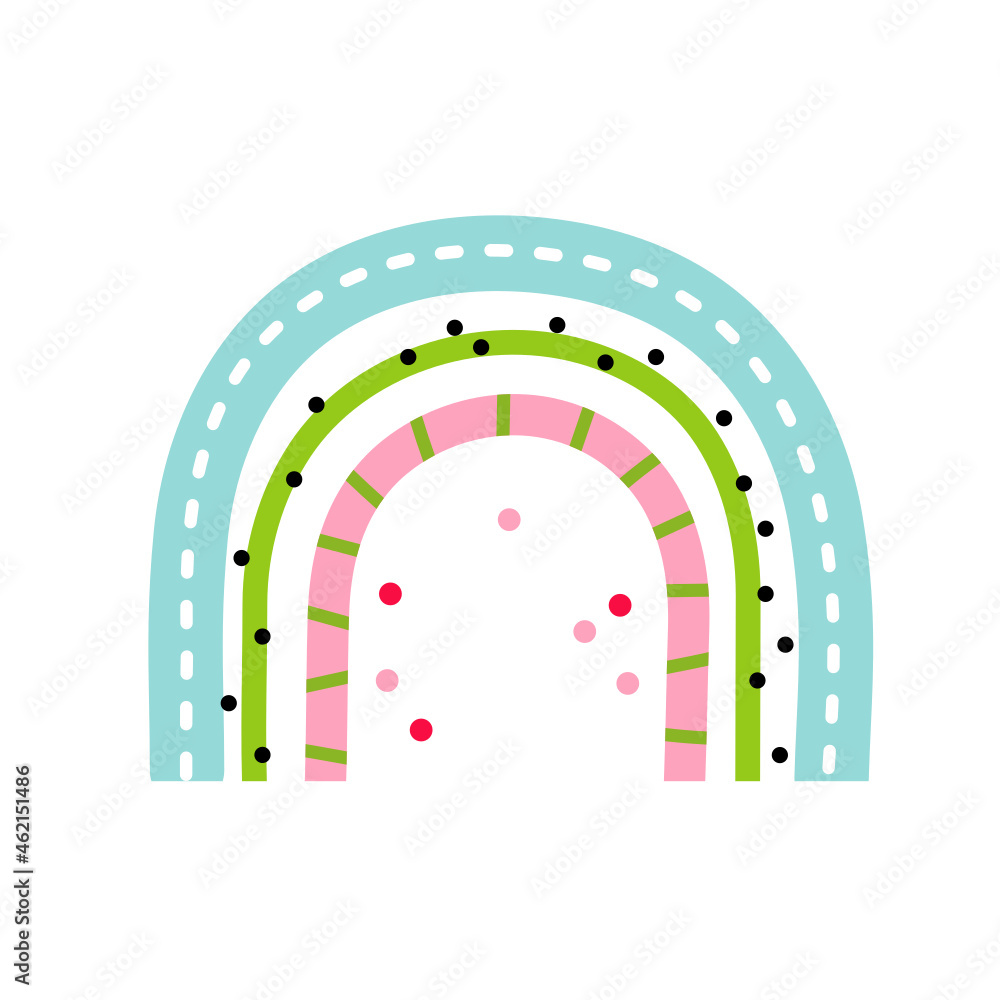 Christmas Rainbow illustration Christmas Rainbow illustration