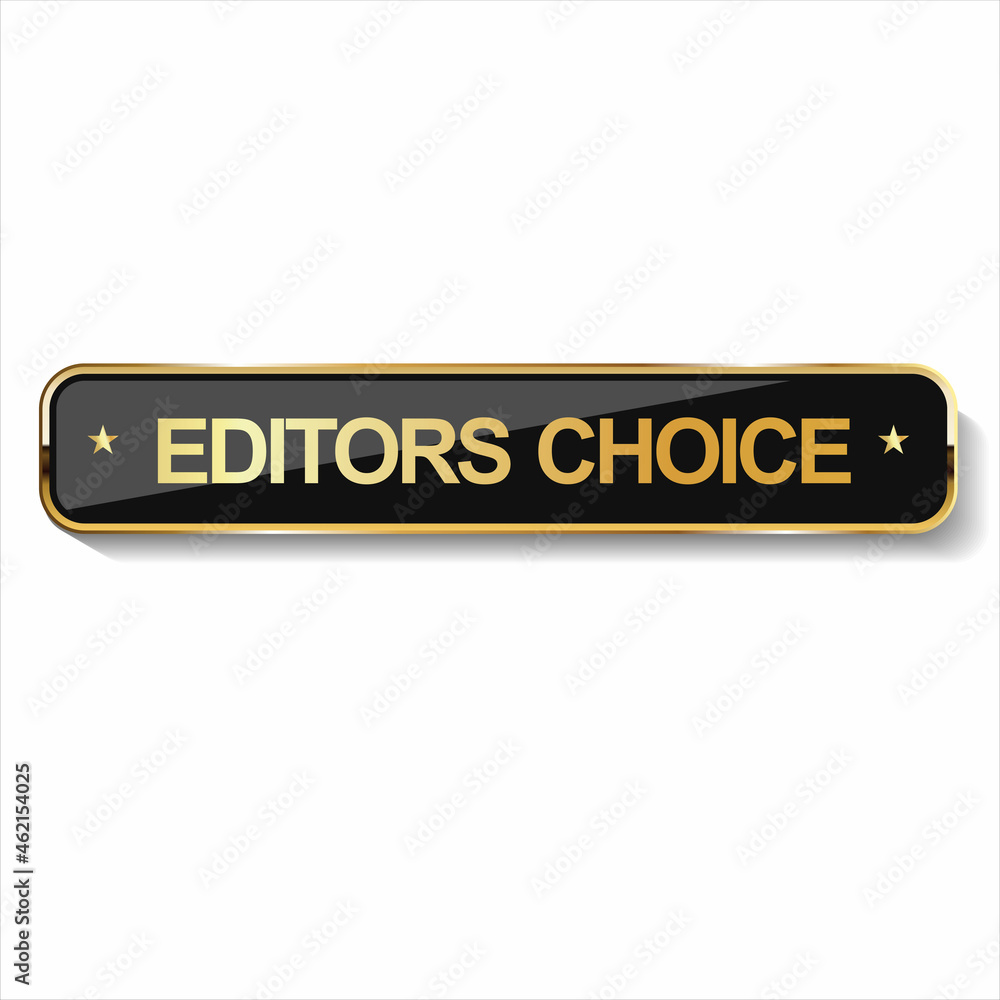 Golden editors choice badge on white background Golden editors choice badge on white background
