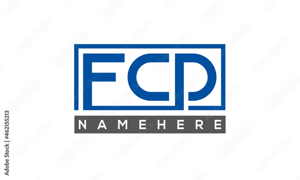 FCD creative three letters logo FCD creative three letters logo