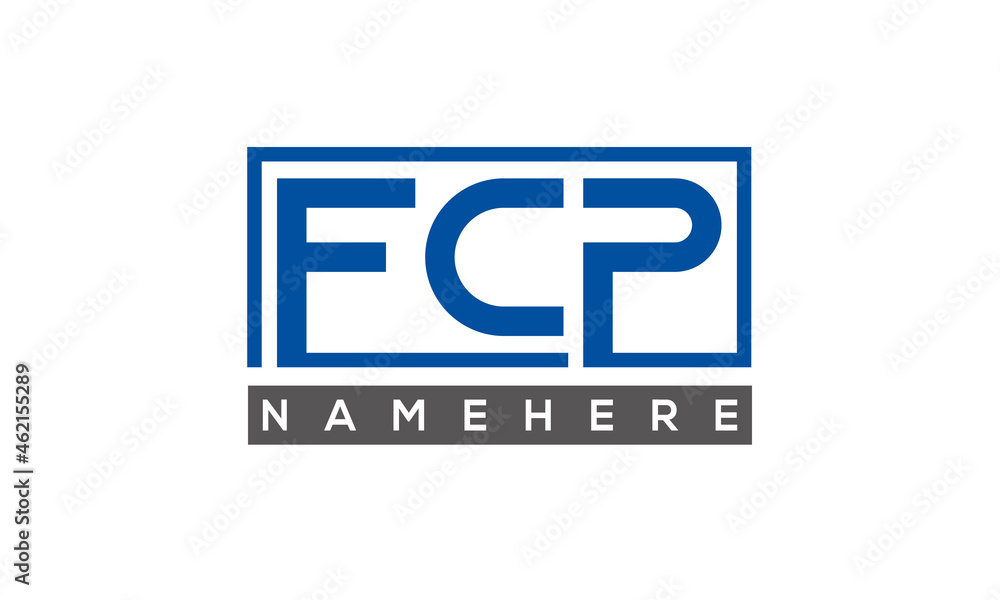 FCP creative three letters logo FCP creative three letters logo