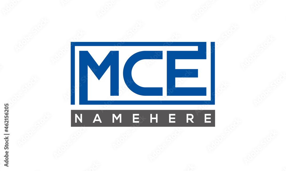 MCE creative three letters logo MCE creative three letters logo