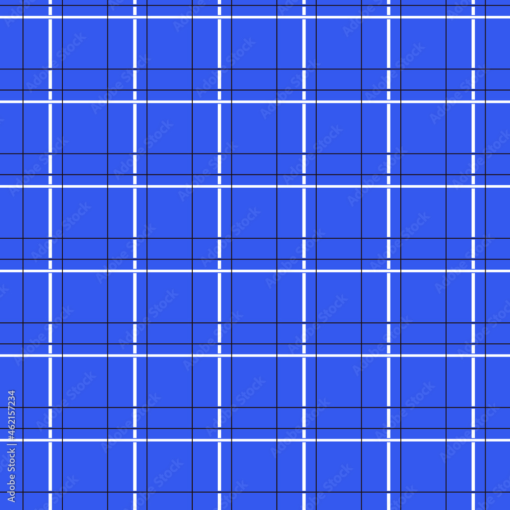 simple vector pixel art endless classic pattern of plaid fabric. seamless pattern of blue plaid fabric
