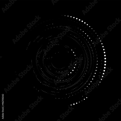 Dot circular sound wave abstract