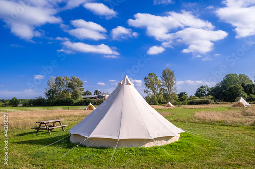 tent yurt campsite photo