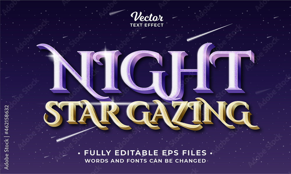 fantasy night text effect editable eps cc fantasy night text effect editable eps cc